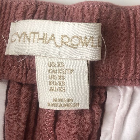 Cynthia Rowley Pink Blush Cotton Shorts Womens XS With Pockets - Picture 3 of 9